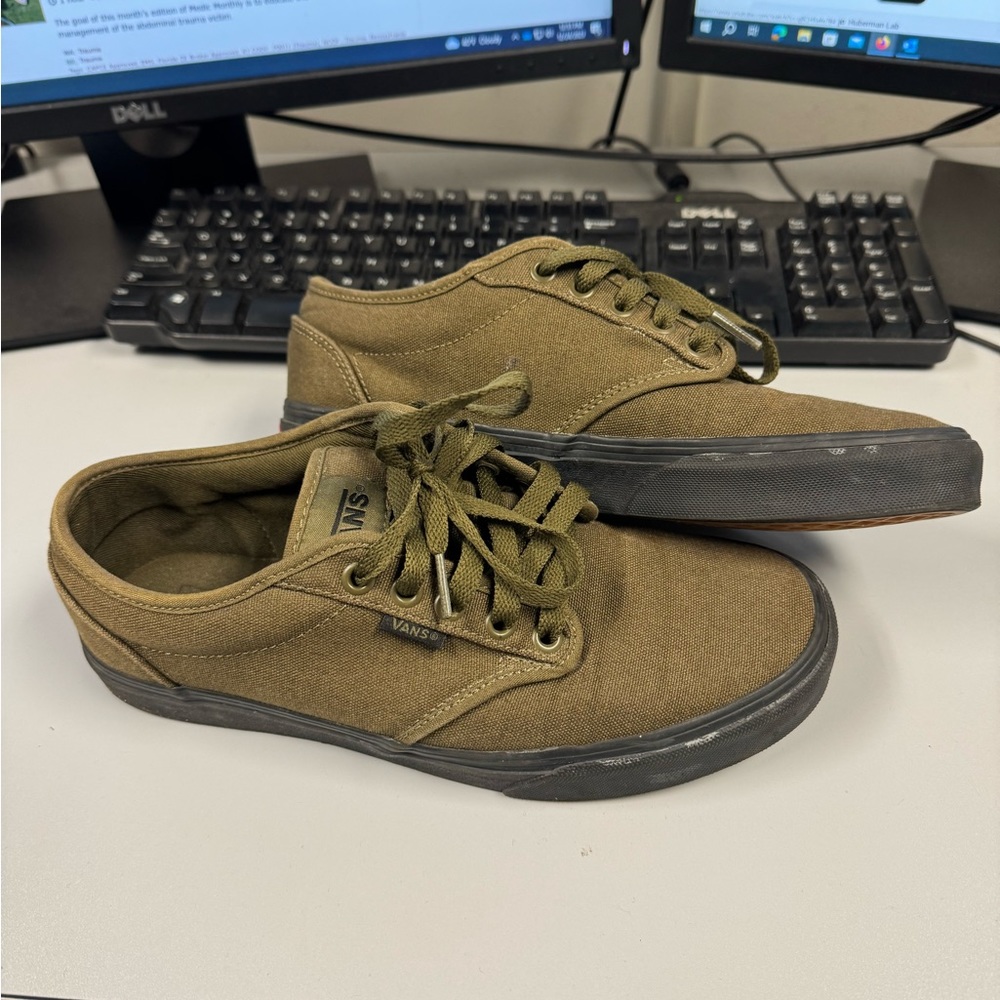 Vans Atwood Beech Green Black used size 8m